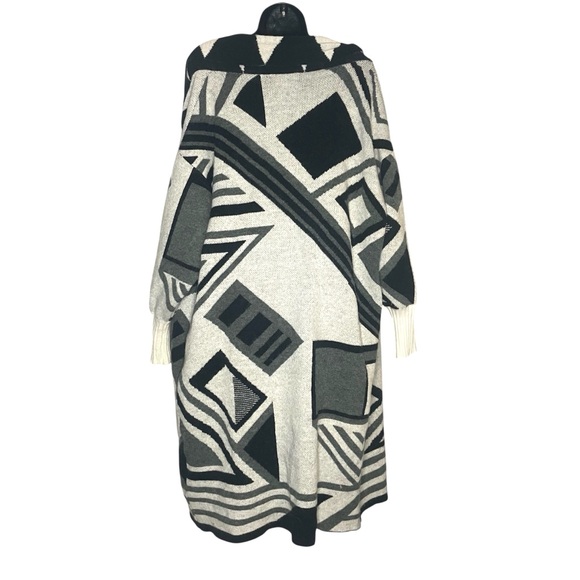 Anthropologie Aztec Knit Duster Kimono Cardigan - Picture 8 of 10